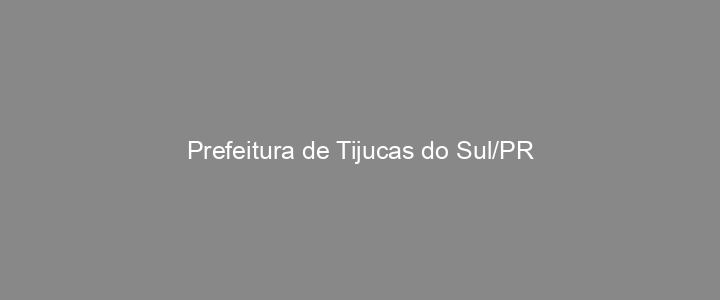 Provas Anteriores Prefeitura de Tijucas do Sul/PR